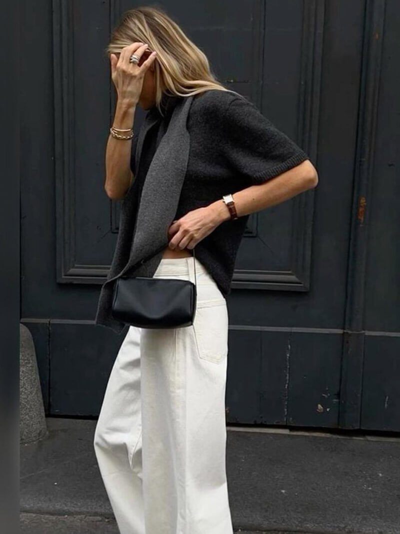 Shoulder Bag – Glossy Finish and Versatile Charm