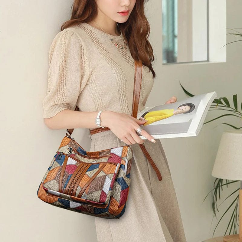 Sinclair™ | Mosaic Leather Handbag
