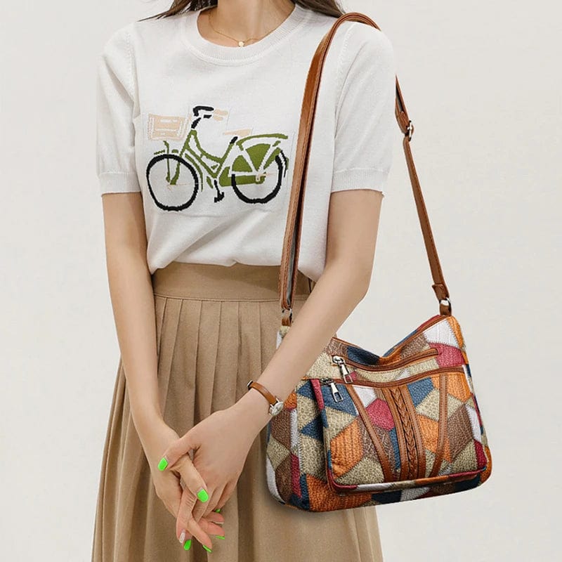 Sinclair™ | Mosaic Leather Handbag