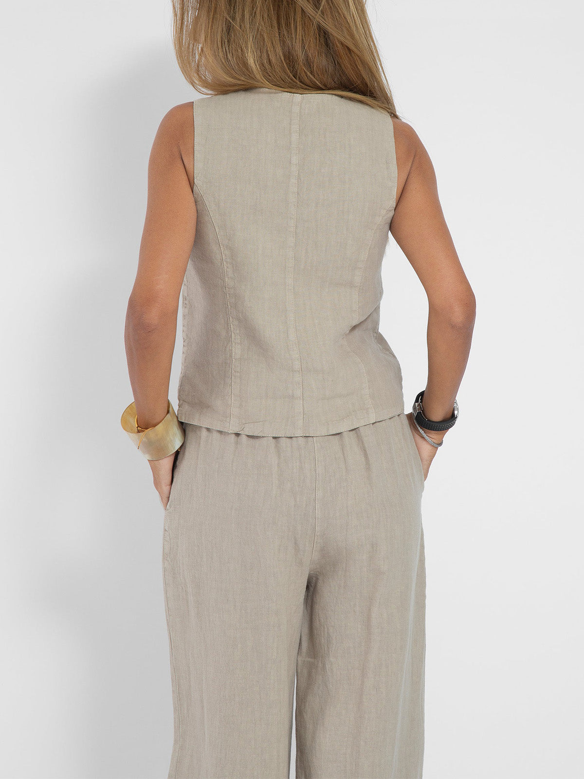 Sinclair™ | Buttoned Waistcoat and Wide Trousers