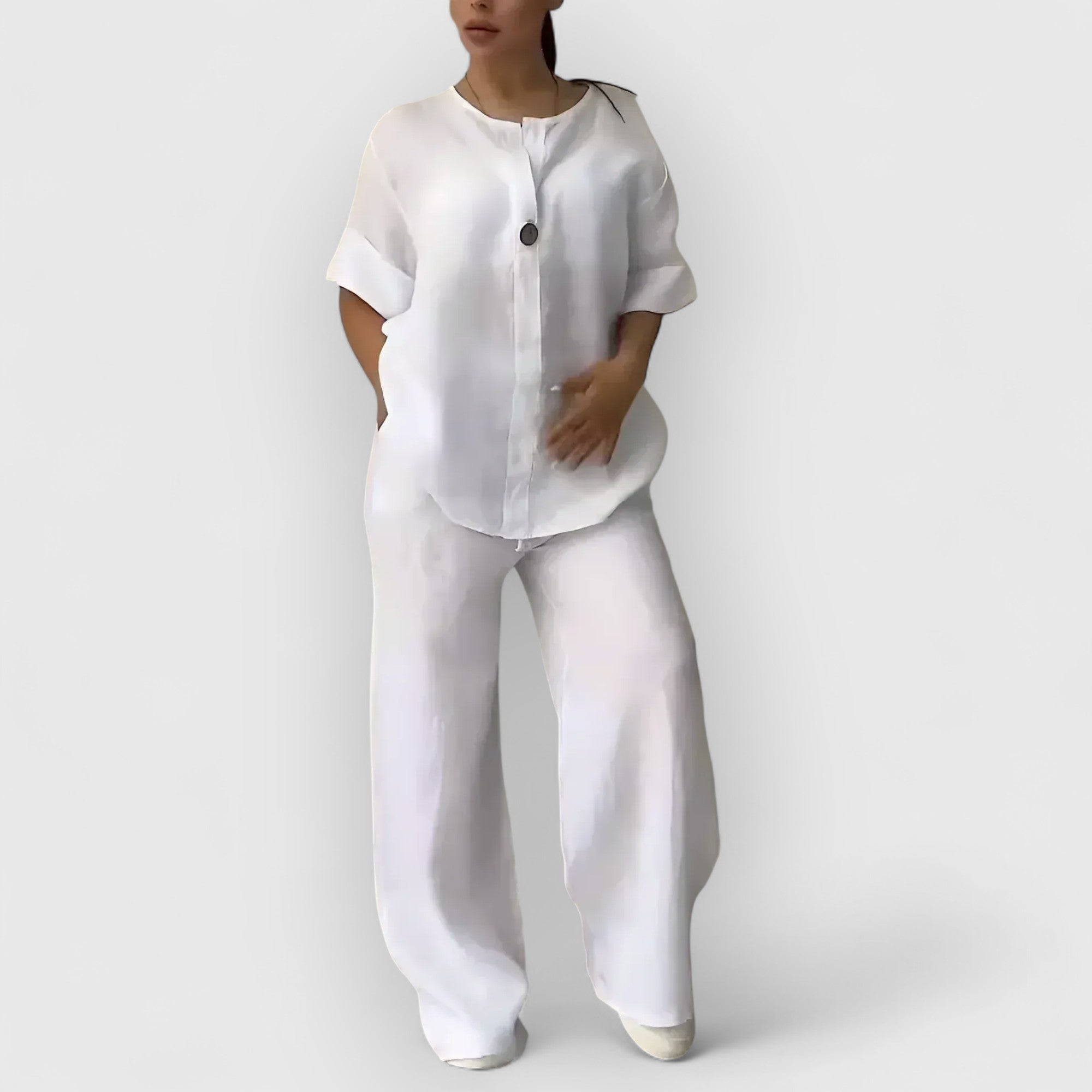 Sinclair™ | Margherita – Two-Piece Linen Set in Relaxed, Elegant Style